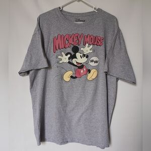 Disney Mickey Mouse Ha Ha Grafic T-Shirt XL/EG/TG Gray